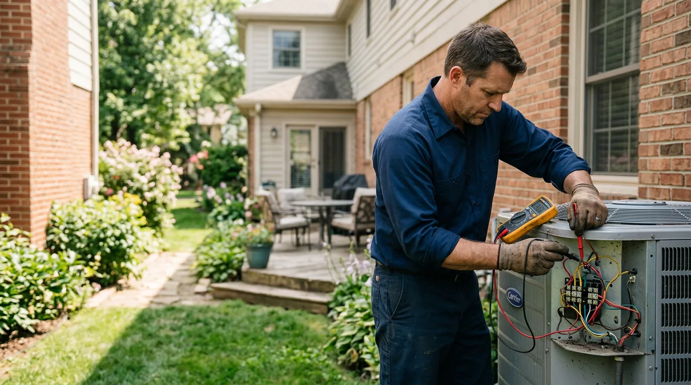 HVAC technician working near Vernon Center, NY